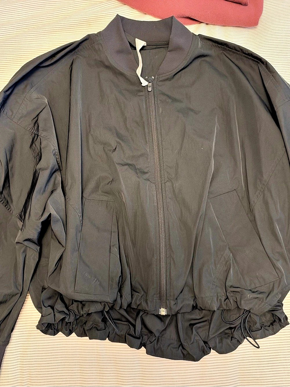 Lululemon Lightweight Hem-Cinch Bomber Jacket Black